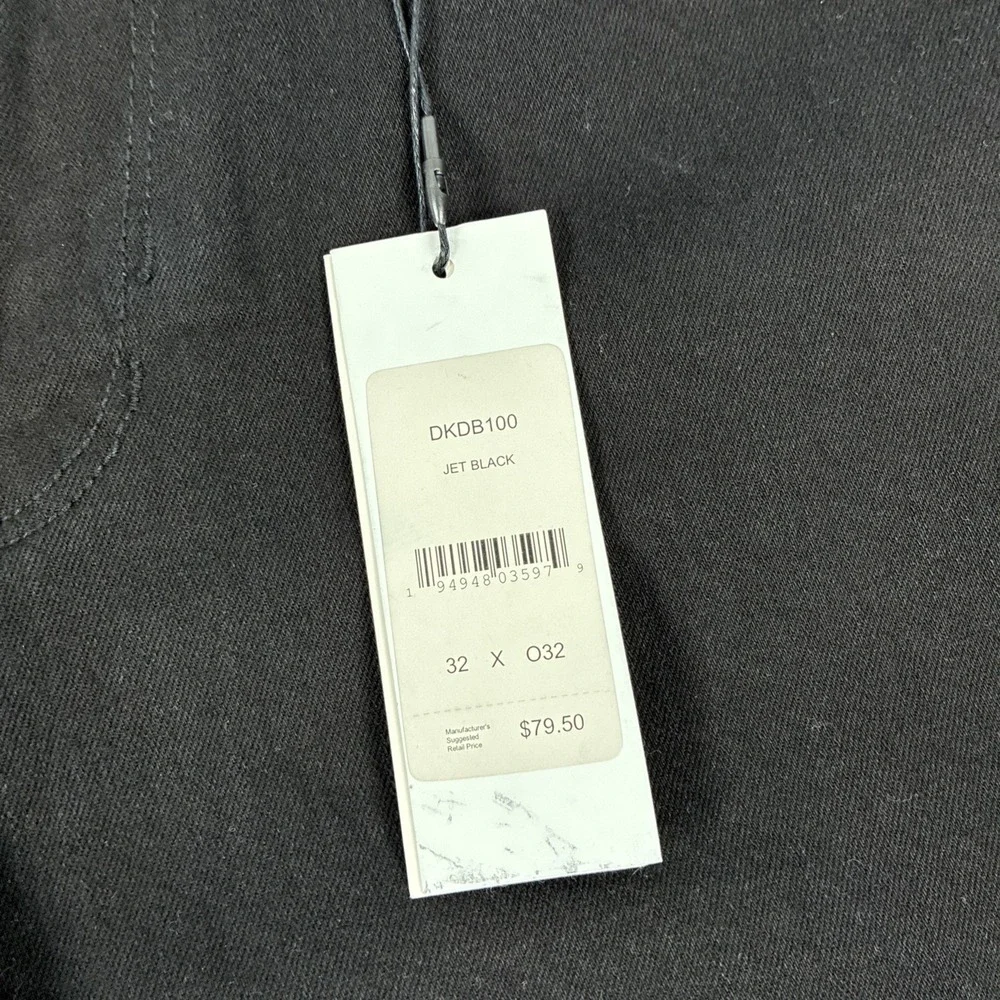New Mens DKNY Jeans Bedford Slim Black Denim Size 32x32 NWT $79